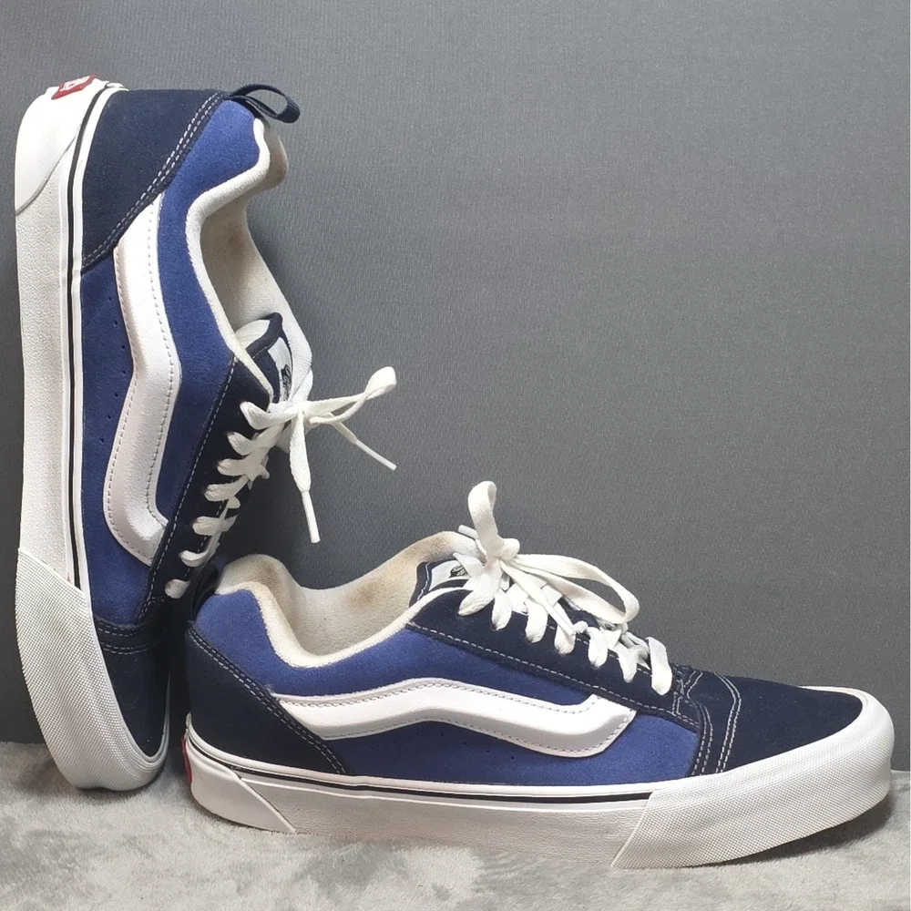 Size 9.5 - Vans Knu-Skool Navy White